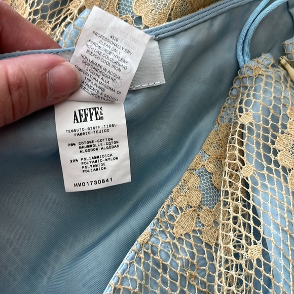 Moschino Cheap and Chic Lace Baby Blue Overlay Skirt Y2K - Picture 9 of 9